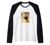La nutria más divertida que trae el atuendo frío Camiseta Manga Raglan