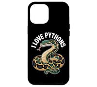 La obra de arte de I Love Python Snake Lover Carcasa para iPhone 12 Pro Max