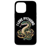 La obra de arte de I Love Python Snake Lover Carcasa para iPhone 13 Pro Max