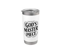 La obra maestra de Dios inspiró la fe cristi Vaso térmico de acero inoxidable de doble pared