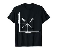 La oferta de la demanda de precio y cantidad se comporta Camiseta