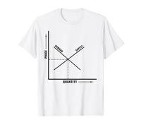 La oferta de la demanda de precio y cantidad se comporta Camiseta