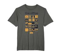 La Oficina Cita Mash-Up Camiseta, Hombre Tallas Grandes, Asfalto, 2X Alto