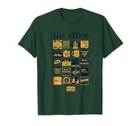 La Oficina Cita Mash-Up Camiseta, Hombre, Verde Bosque, XXL