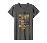 La Oficina Cita Mash-Up Camiseta, Mujer, Asfalto, 3XL