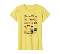 La Oficina Cita Mash-Up Camiseta, Mujer, Limón, XS