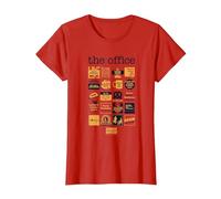 La Oficina Cita Mash-Up Camiseta, Mujer, Rojo, M