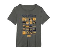 La Oficina Cita Mash-Up Camiseta, Mujer Tallas Grandes, Asfalto, 2XL Grande