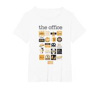 La Oficina Cita Mash-Up Camiseta, Mujer Tallas Grandes, Blanco, 2XL Grande