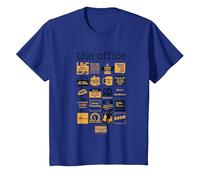 La Oficina Cita Mash-Up Camiseta, Niños, Azul Real, 2 años