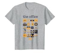 La Oficina Cita Mash-Up Camiseta, Niños, Gris Jaspeado, 2 años