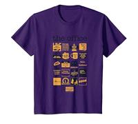 La Oficina Cita Mash-Up Camiseta, Niños, Morado, 2 años