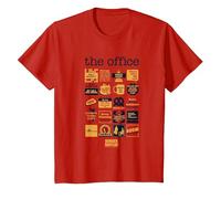La Oficina Cita Mash-Up Camiseta, Niños, Rojo, 2 años
