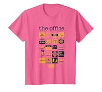 La Oficina Cita Mash-Up Camiseta, Niños, Rosa Jaspeado, 2 años