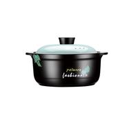 La olla de barro cerámico es adecuada for cocinar tradicional, guisar sopa, aislar el hogar de gran capacidad y bloquear la frescura.(4.2L)