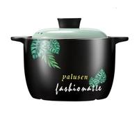 La olla de barro cerámico es adecuada for cocinar tradicional, guisar sopa, aislar el hogar de gran capacidad y bloquear la frescura.(7L)