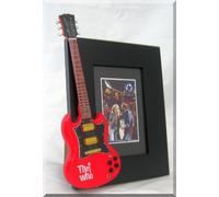 La OMS guitarra en miniatura marco de fotos rojo Roger Daltrey