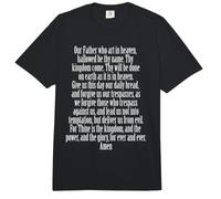 La oración del Señor Mateo 6:9 Dios Biblia Jesús Cristiano Comfort Colors Adult Heavyweight T-Shirt