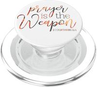 La oración es el Arma 2 Corintios 10 4 PopSockets PopGrip para MagSafe