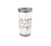 La oración es el arma 2 Corintios 10 4 Vaso térmico de acero inoxidable de doble pared