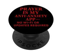 La oración es mi aplicación contra la ansiedad, no se requieren Wi-Fi ni actualizaciones PopSockets PopGrip Adhesivo