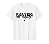 La oración es mi lenguaje de Amor, Cita de fe Cristiana, Lindo corazón Camiseta