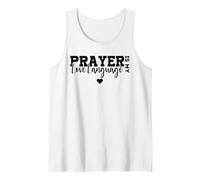 La oración es mi lenguaje de Amor, Cita de fe Cristiana, Lindo corazón Camiseta sin Mangas