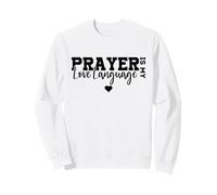 La oración es mi lenguaje de Amor, Cita de fe Cristiana, Lindo corazón Sudadera