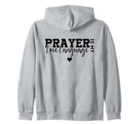 La oración es mi lenguaje de Amor, Cita de fe Cristiana, Lindo corazón Sudadera con Capucha