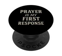 La oración es mi Respuesta Cristiana Inspiradora Motivacional PopSockets PopGrip Adhesivo