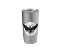 LA OSCURIDAD HAY Y NADA MÁS El cuervo Edgar Allan Poe Meme Vaso térmico de acero inoxidable de doble pared