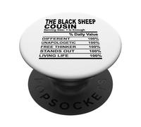 La oveja negra primo nutrición hecho divertido primos hombres mujeres PopSockets PopGrip Adhesivo