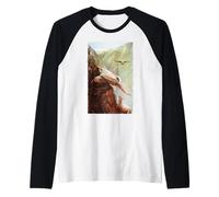 La oveja perdida Lucas 15:3-7 Biblia cristiana Camiseta Manga Raglan