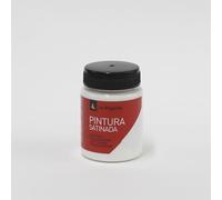 La Pajarita 110116 Pintura para Decoración y DIY, Satinada, 1, Blanco