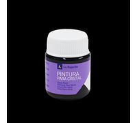 La Pajarita 189471 Pintura Cristal Al Agua Ca-08 Negro 25 ml para Superficies no Porosas