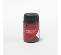 La Pajarita Pintura Satinada al Agua Castaño 35ml - Pintura Multisuperficie, Acabado Satinado, Alta Cubrición