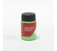 La Pajarita Pintura Satinada al Agua Verde Césped 35ml - Pintura Multisuperficie, Acabado Satinado, Alta Cubrición