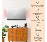 La Palma 1000 calentador inteligente 2 en 1 Convector de infrarrojos 120 x 60 cm 1000 W Espejo Klarstein