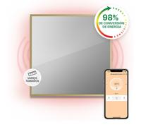 La Palma 500 calentador inteligente 2 en 1 Convector de infrarrojos 60 x 60 cm 500 W Espejo frontal