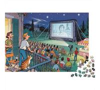 La Pantalla de Cine al Aire Libre oscila Puzzle De Madera Impermeable Puzzles De 1000 Piezas para Adultos Divertido Rompecabezas Juegos Desafiantes