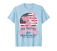 La Pantera Rosa para la presidencia Hace Que el Rosa apeste Camiseta, Hombre, Azul Bebé, 3XL