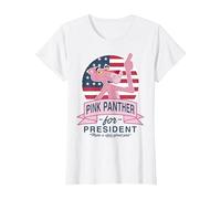 La Pantera Rosa para la presidencia Hace Que el Rosa apeste Camiseta, Mujer, Blanco, XS