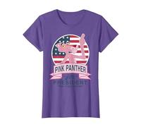 La Pantera Rosa para la presidencia Hace Que el Rosa apeste Camiseta, Mujer, Morado Jaspeado, S
