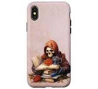La Parca Lectura Gótica Dark Academia Carcasa para iPhone X/XS