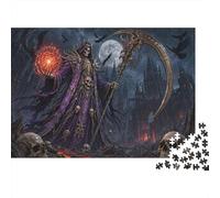 La Parca Puzzle 1000 Piezas Adultos Y Niños,Premium,Reto,Regalo Ideal Muerte Esqueleto,Deco Pared,Rompecabezas,14 Años+,Anti-estrés,Relax,Desafío,Cartón,Educativo 52x38cm
