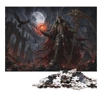 La Parca Puzzle De Madera 1000 Piezas Adultos Y Niños,Desafío,Regalo Ideal,Rompecabezas Muerte Esqueleto,Madera,Deco Pared,14 Años+,Anti-estrés,Relax,Reto,Educativo (75x50cm)