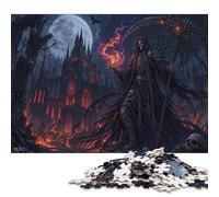 La Parca Puzzle De Madera 300 Piezas Adultos Y Niños,Rompecabezas,Desafío Muerte Esqueleto,Regalo Ideal,Deco Pared,14 Años+,Anti-estrés,Relax,Reto,Madera,Educativo (40x28cm)