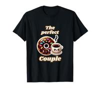 La pareja perfecta de dona y café, bonito diseño kawaii a juego Camiseta