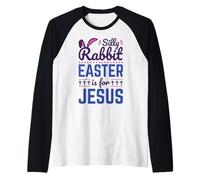 La Pascua de Conejo Tonto es para Jesús, Christian Camiseta Manga Raglan