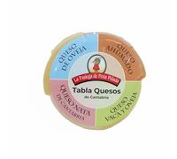 LA PASIEGA DE PEÑA PELADA Tabla de Quesos de Cantabria, 4 Cuñas de queso baby de aprox 125 gr cada una, Al vacío - Variedad de Sabores Únicos - Elaborado Leche de Vaca y Oveja Pasteurizada - Artesanos